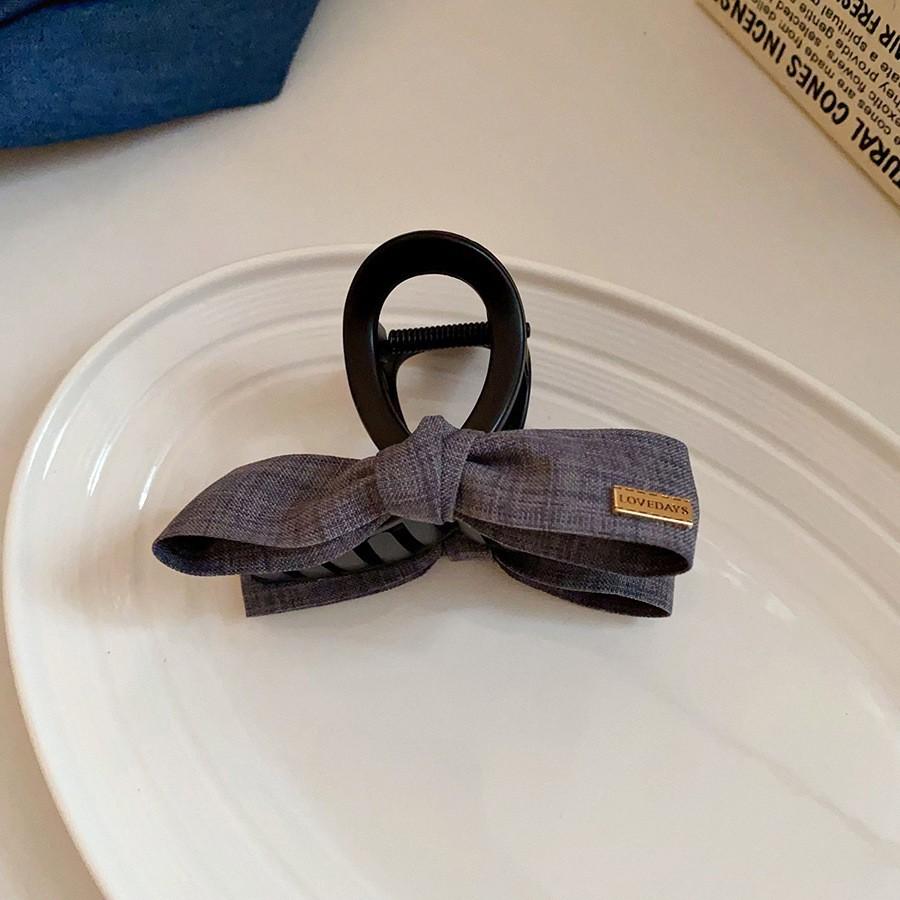 Autumn and winter retro double-sided plush flower grab clip hairpin back head shark clip French sweet hair accessories woman