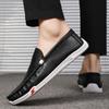 Günlük Deri Ayakkabılar Erkek Yeni Sezon Her Şeye Uyumlu Erkek Şık Loafer'lar Lüks Marka Erkek Slip-on Ayakkabılar Deri Açık Hava Yürüyüş Ayakkabıları