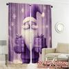 2pcs,Curtains Cute Gnome Christmas Gift Snow Modern Curtains Versatile 100% Polyester Curtains All Seasons for Bedroom, Living