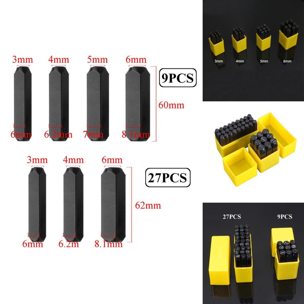 Premium Quality Alphabet And Number Stamps Craft Set For Metal And Leather Projects