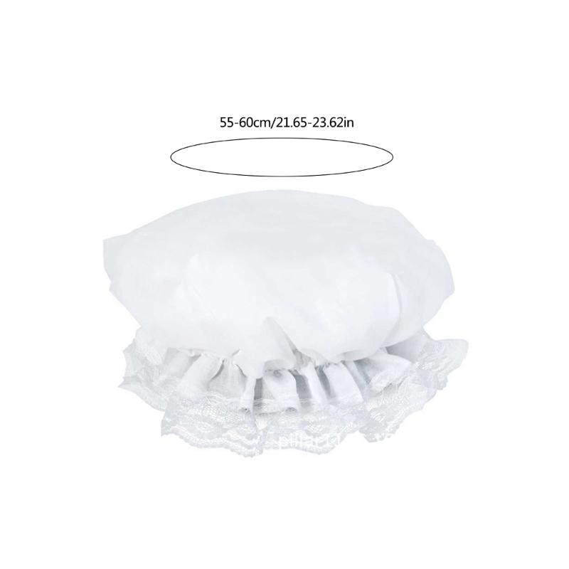 Breathable Cosplay Baby Lace Bonnet for Maid Wear Comfort Hat for Lady Maid Outfit Hair Ornament Perfect Cosplay Accessory