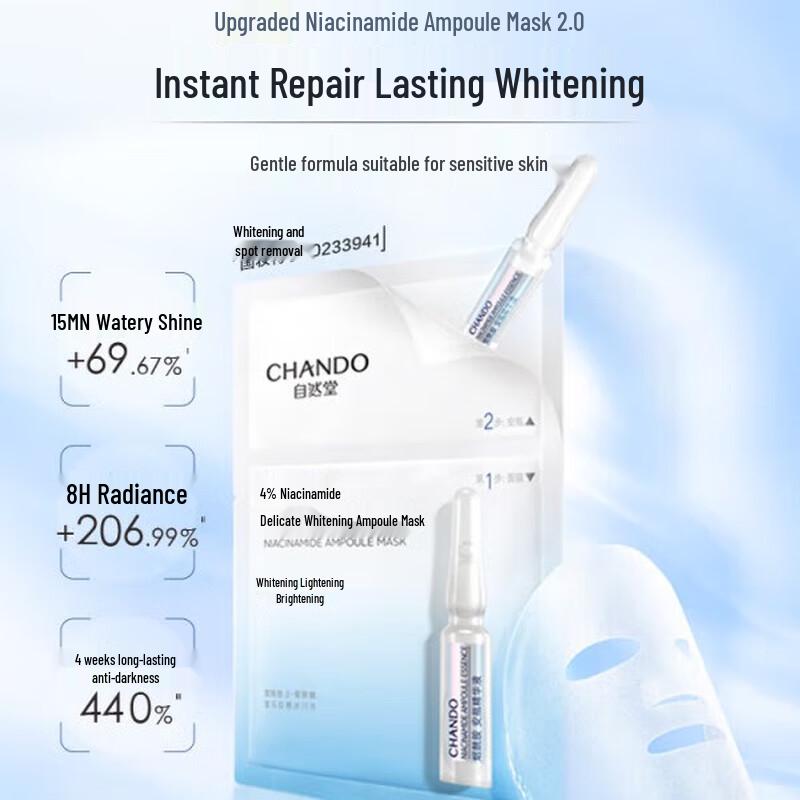 

CHANDO Niacinamide Whitening Ampoule Mask Set