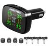 Tire Pressure Monitoring System with 4 Sensors Tyre Temperature Monitor Universal TPMS for Car Sedan SUV