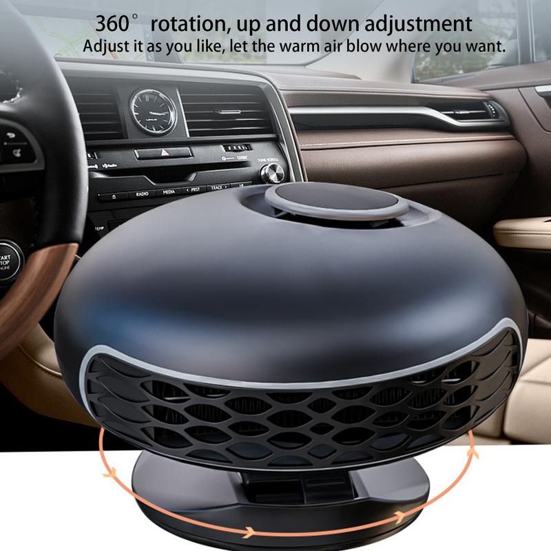 Portable Car Heater Windshield Defroster Defogger Car Fan Heater Adjustable Rapid Heating Air Heater Windscreen Heater Fan