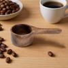 Coffee Scoop Solid Wood Scoop Reusable Mini Brewing Tool Walnut Wood Coffee Spoon for Sugar Tea Bean Flour Home Kitchen Cafe
