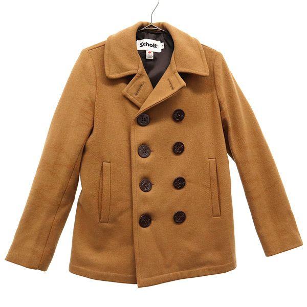 Old clothes earth music&ecology Schott collaboration wool blend jacket XS brown Schott ladies [used]