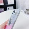 For iPhone 16 Pro Case with Heart Mirror Epoxy Glitter TPU+Acrylic Phone Back Cover