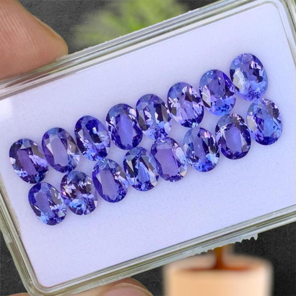 AA Color Natural Tanzanite Gemstone Lot, Loose Oval Cut AA Quality Gemstone.