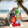 Customizable personalized beach towels Angry Birds game themed designs.Suitable for the beach, yoga, sports;ideal as beach accessories