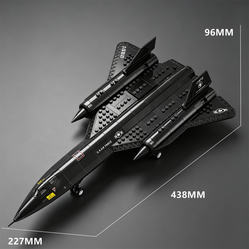 Kit de Montaje SR-71 Blackbird: A NOSOTROS. Modelo de Jet Estratégico de Reconocimiento de Alta Velocidad Militar—Juguete Educativo