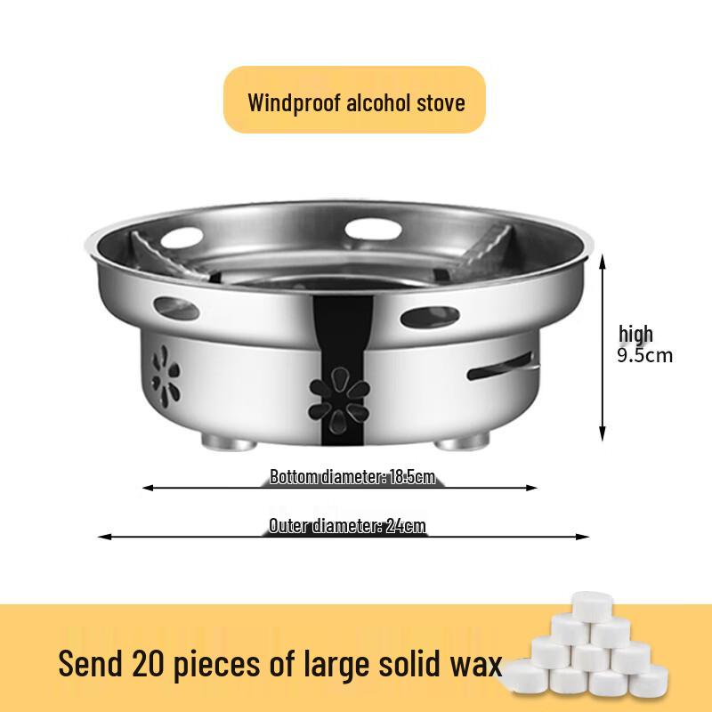 Portable Stainless Steel Alcohol Stove