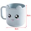 Wheat Straw Cartoon Expression Mouthwash Cup Creative Children Brushing Cup Plastic Cup Toothbrush Cup Bathroom Accessories