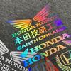 AYE1 Hot Sale Motorcycle Stickers Carved Hollow Letter Honda Logo Reflective Racing Helmet Decals Tail Box Shock Absorber Decoration