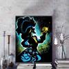 Captain Hook Diamond Painting Neon Art Illustration 5D DIY Diamond Painting and Embroidery Set Round Diamond Art Mosaic Home Decor