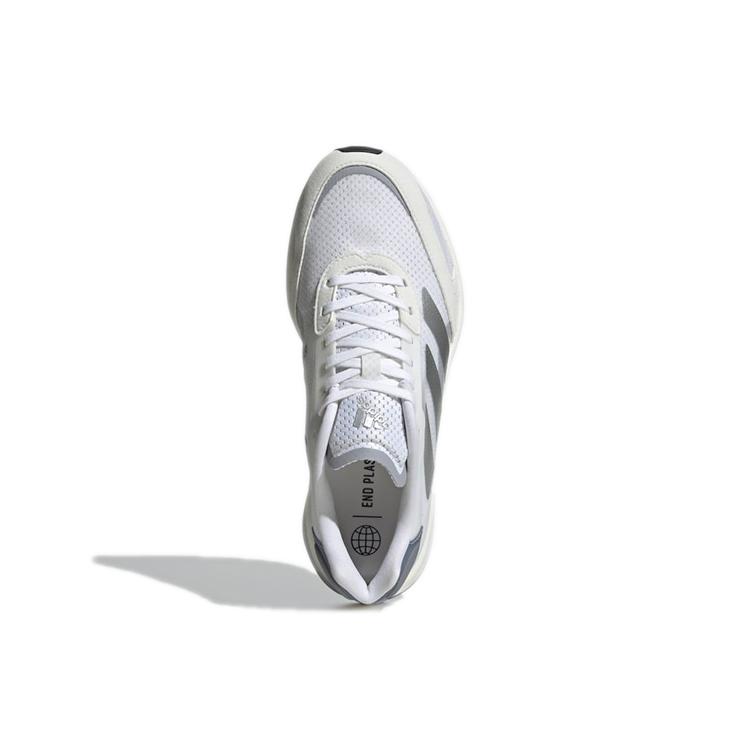 New Adidas Adizero Boston 10 'White Silver Metallic' Women's GY0907