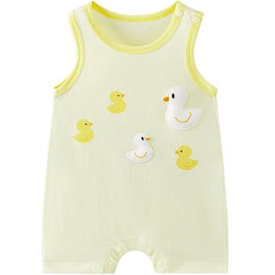 TONGTAI Baby Unisex Pure Cotton Sleeveless Romper