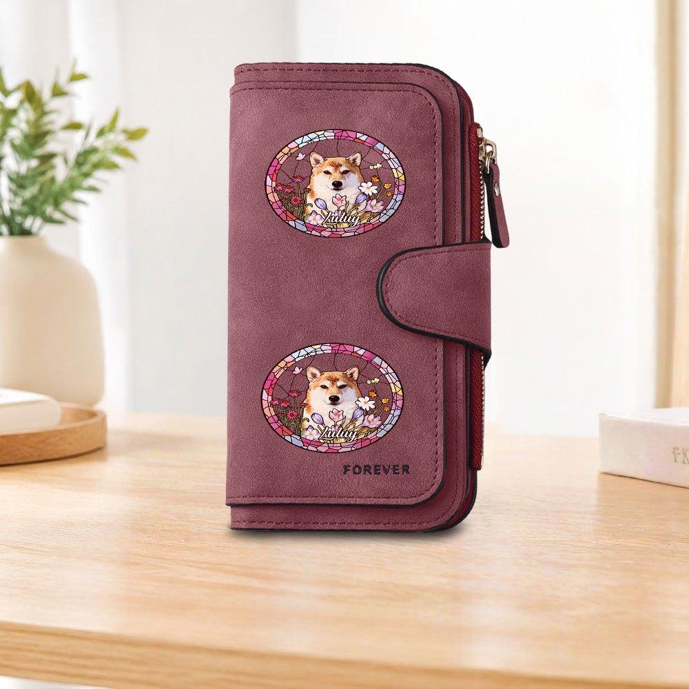 Shiba Inu Luluy Long Zipper Wallet, Large Capacity Card Holder, Unisex Clutch Bag, Fashionable Zipper Coin Purse, Suitable for Daily Use, A Great