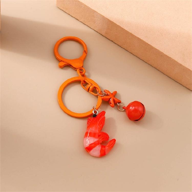 Fashionable Resin Lobster Charm Keychain Lightweight Decorative Pendant Decoration For Women Handbag Gift