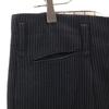 60s Vintage Striped Pattern Slacks Pants Black Series Button Fly Men's Used