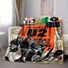 1Pc U2 Music Collage Art Flannel Blanket, Soft And Comfortable, Casual Warm, Camping Travel, Christmas, Halloween Xmas Gift. G1177