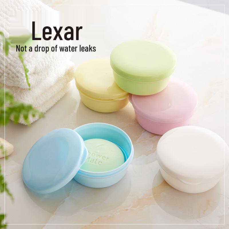 

Портативная герметичная мыльница Liklai с крышкой для путешествий и СПА. белый