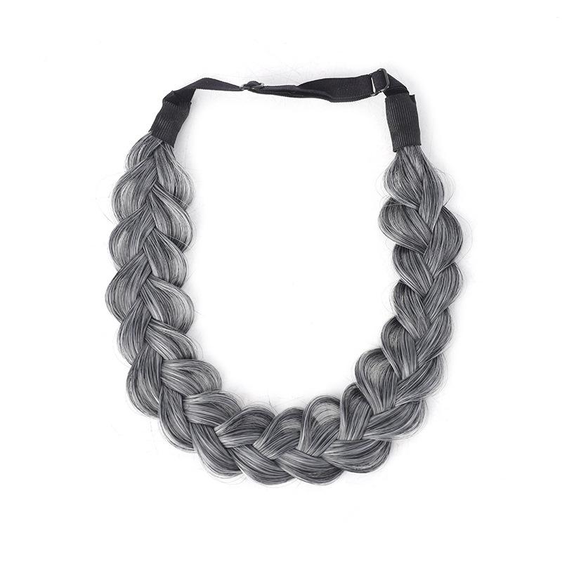 1 Pcs Synthetic Premium Adjustable Handmade Wig Braided Elastic Band Hair  Braiding Hair Headband Headwear For Women