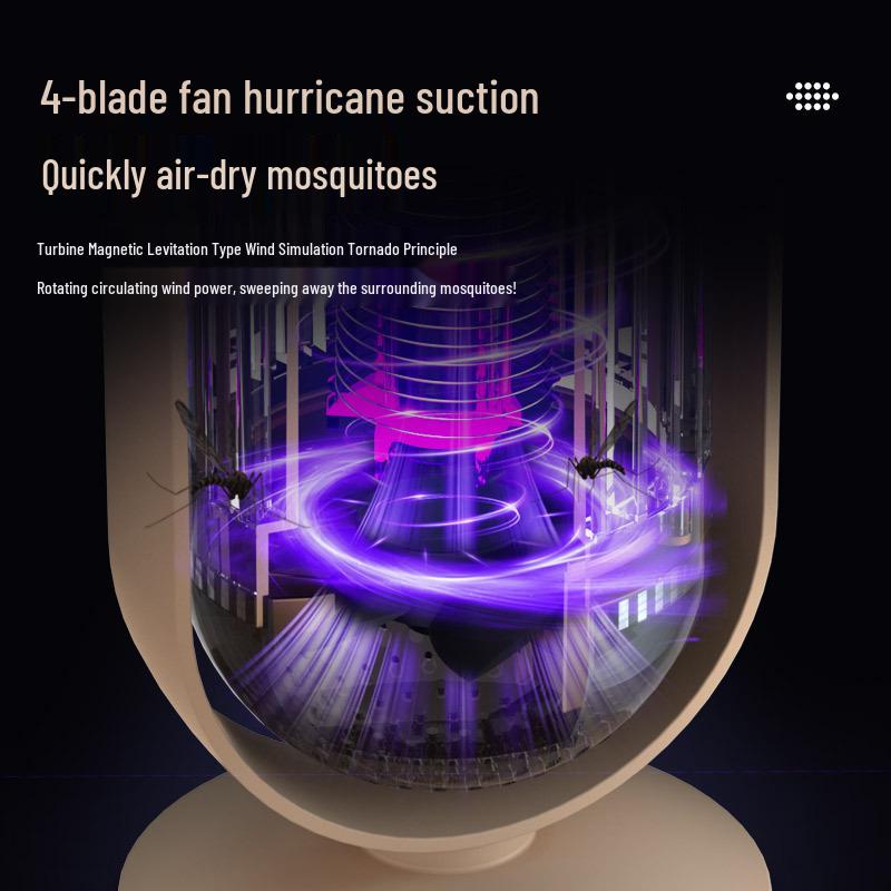 Rechargeable USB Mosquito Repellent Lamp with Purple Light and Electric Shock