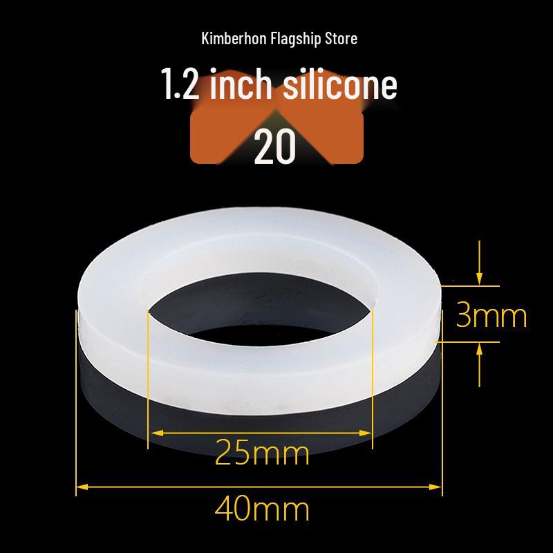 Silicone Rubber Gasket Shower Head Seal Ring, Water Heater Pipe Flat Washer, 4-6 Minute Installation.