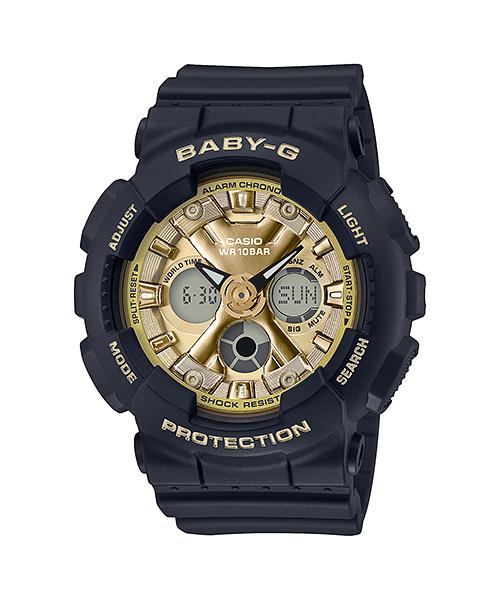 Casio Men s Resin 100M Water Resistant Analog Shock Resistant Quartz Watch BA-130-1A3 чёрный