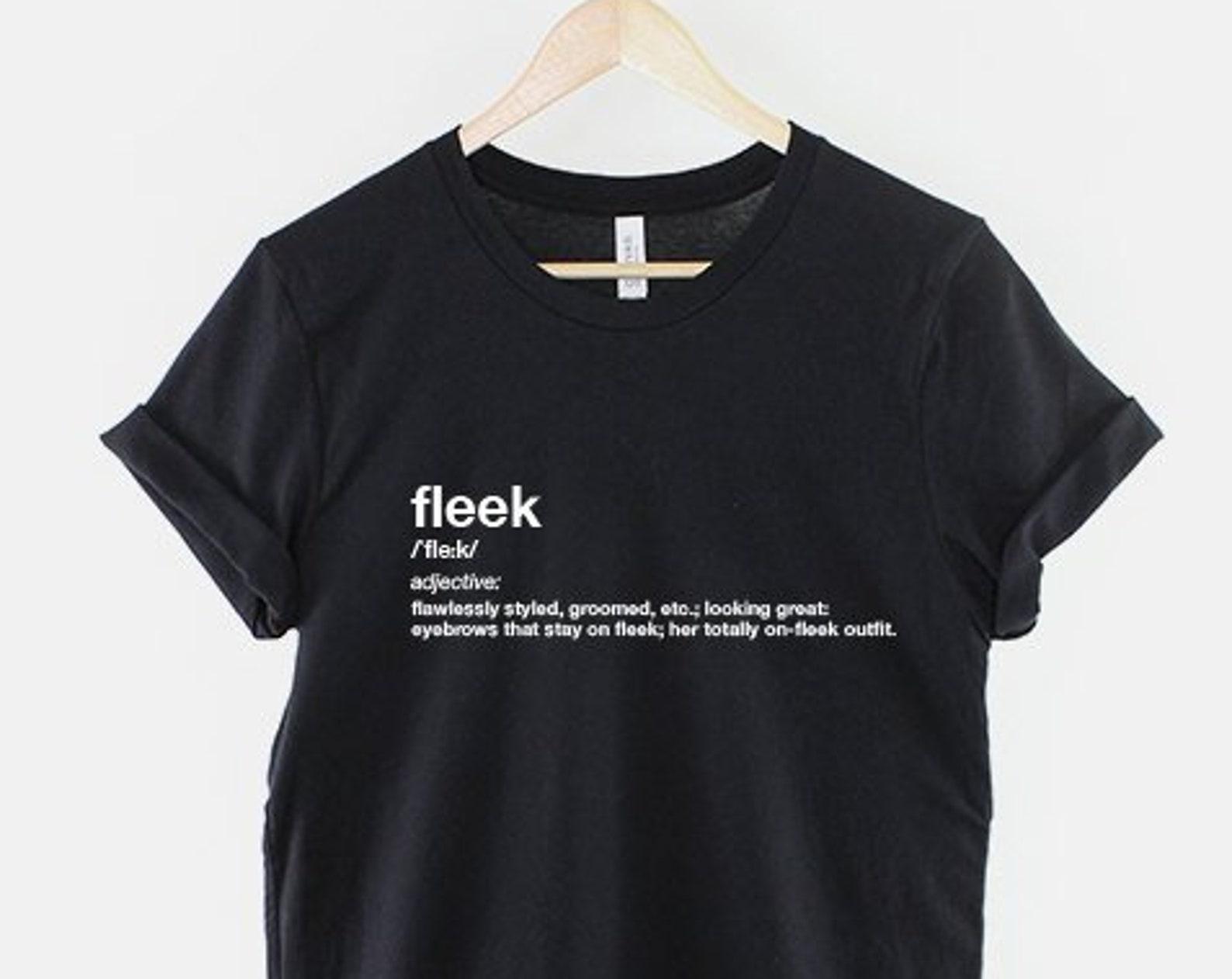 On Fleek T-Shirt: Bold Eyebrows Design - Streetwear Statement, Girls Fashion, Makeup Inspired S