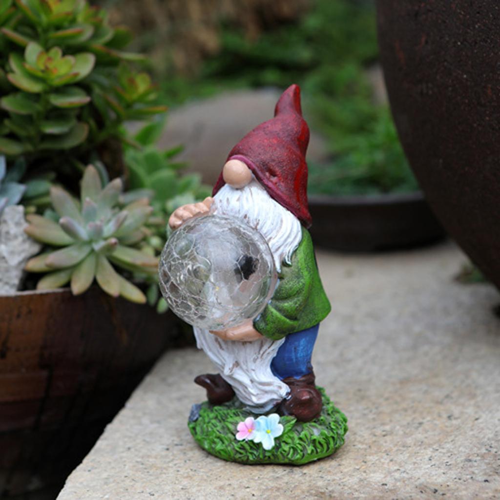 Buy Solar Gnome Decor Statue Figurine 