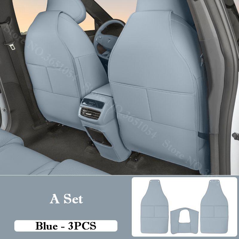 For Changan Deepal S05 2025-2026 Car Leather Seat Kick Mats Pad Rear Row Seat Protection Scratch Dirt Resistant Anti Kick Pad