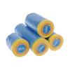 1Roll Pre-Taped Masking Film Blue Plastic Sheeting Automotive Washi Tape No Residue Painters Plastic Drop Cloth For Painting