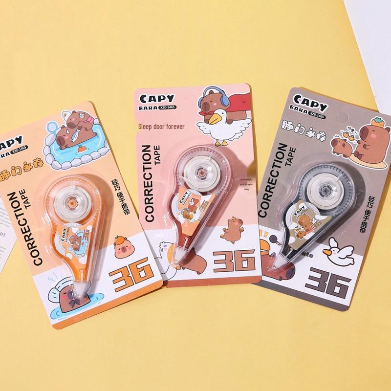 Creative Cartoon Correction Tape Set for Students - High Capacity, Cute Design