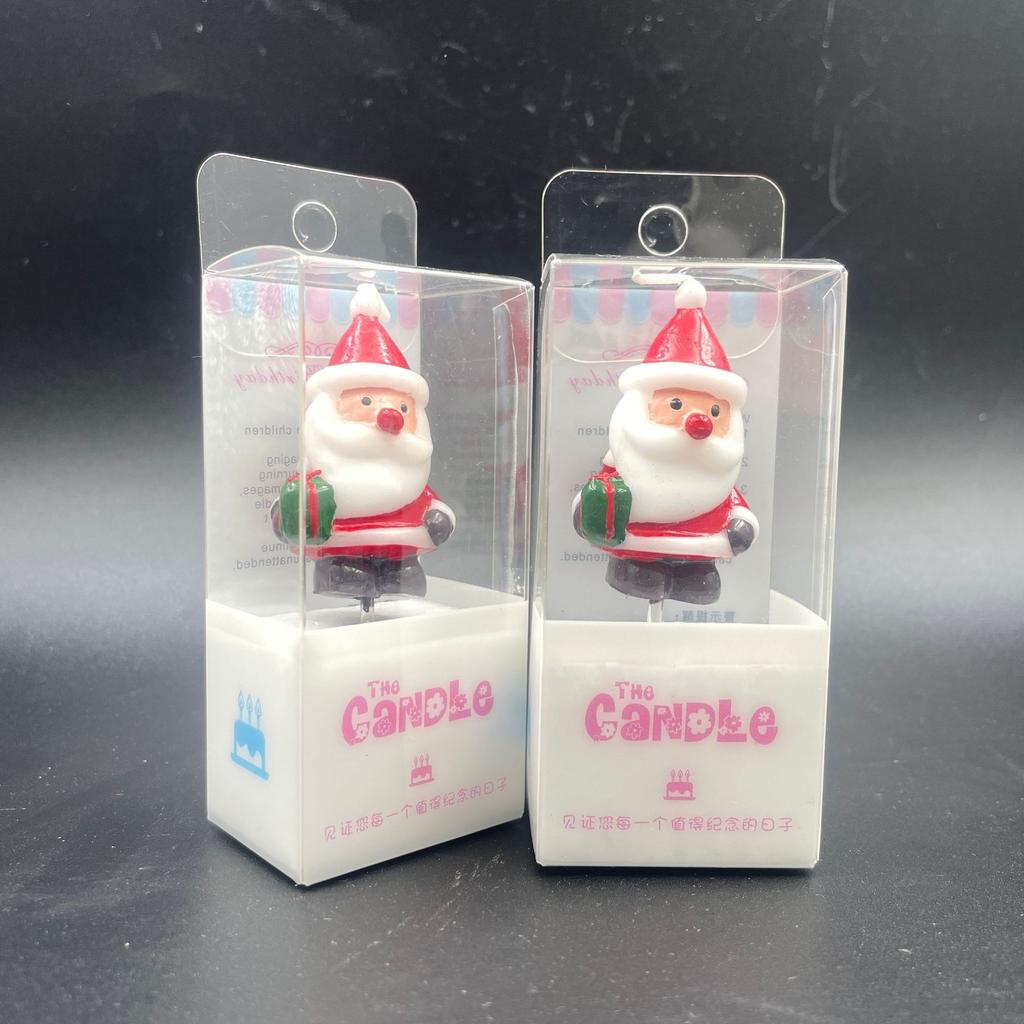 Handmade Christmas Decoration Santa Claus Candles Creative Atmosphere Christmas Birthday Candles