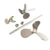1pcs Lab Stainless Steel DIA40mm To 120mm Three Blade Propeller Stirring Dispersing Rod with Nut,Blade and Rod Choose Separetely