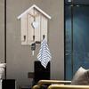 Holder with Hooks Home Decor Hanger Wall Mounted for Office Hallway