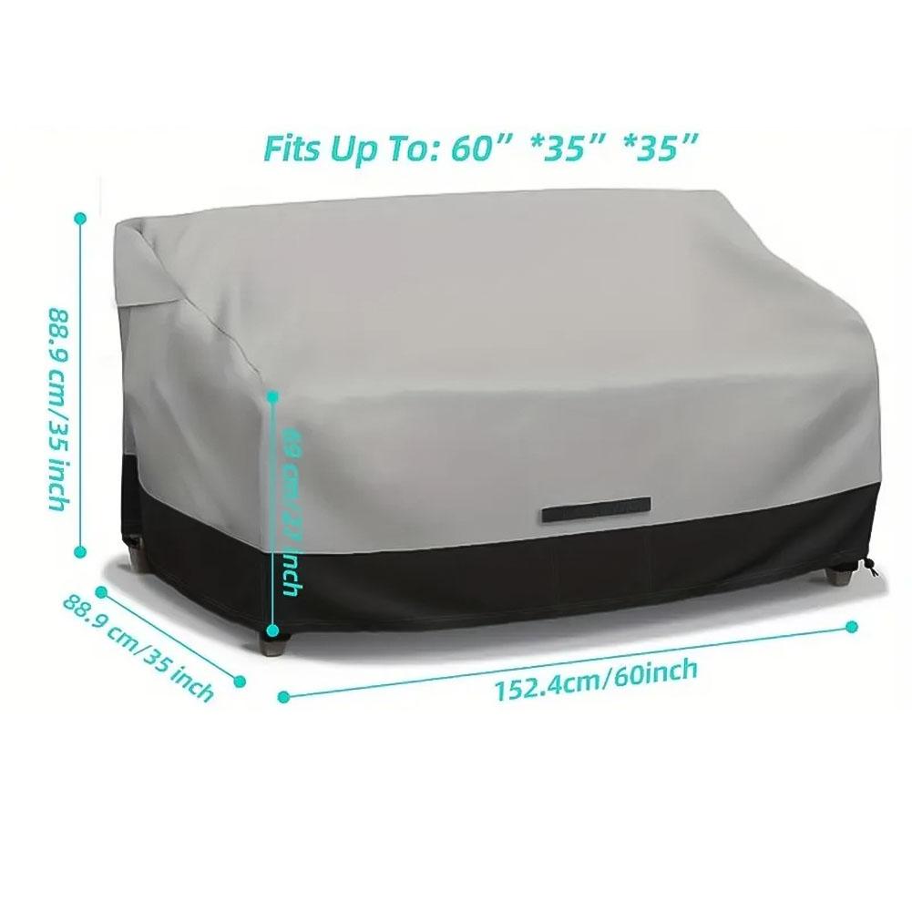 Furniture Cover,Waterproof 2-Seater Sofa Cover,Outdoor Patio Seater Covers Waterproof Garden Protective Covers UV-Resistant