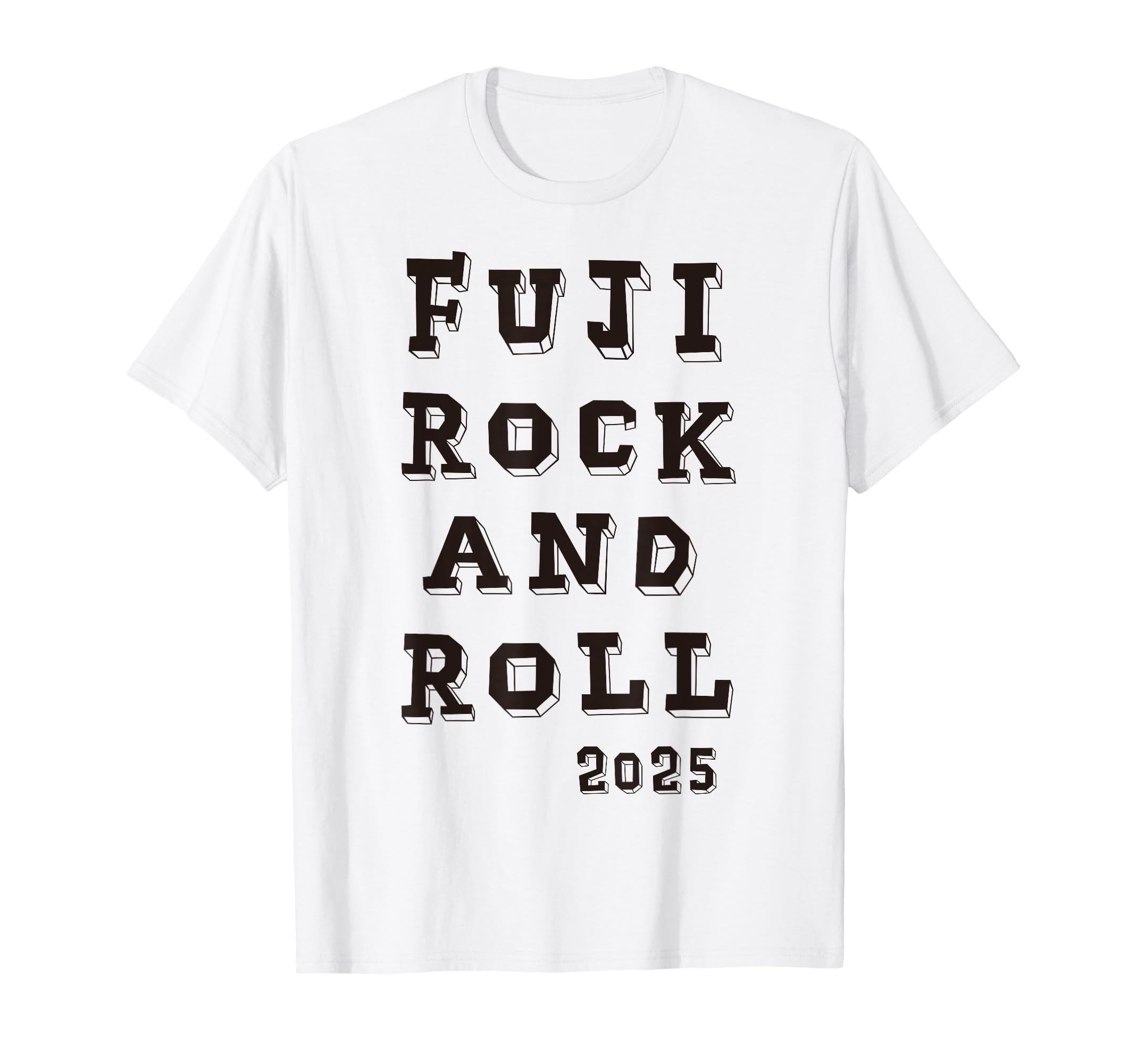 

FUJI ROCK AND ROLL 2025 Amazon Limited Color White T-shirt чёрный