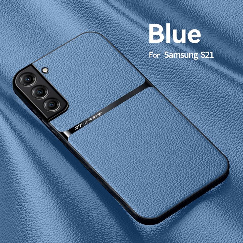Luxury Magnetic Leather Solid Color Phone Case For Samsung Galaxy A54 A52 A53 A25 A34 A52S M34 S21 Shockproof Back Cover