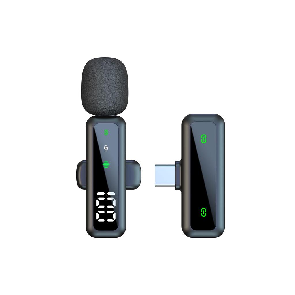 Universal Wireless Lapel Microphone with Noise Reduction for Outdoor Recording and Live Broadcasts