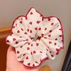 Red Hair Scrunchies for Women Hair Elastic Hair Rings Aesthetic Hair Tie Hair Scrunchy Ponytail Hair Holder