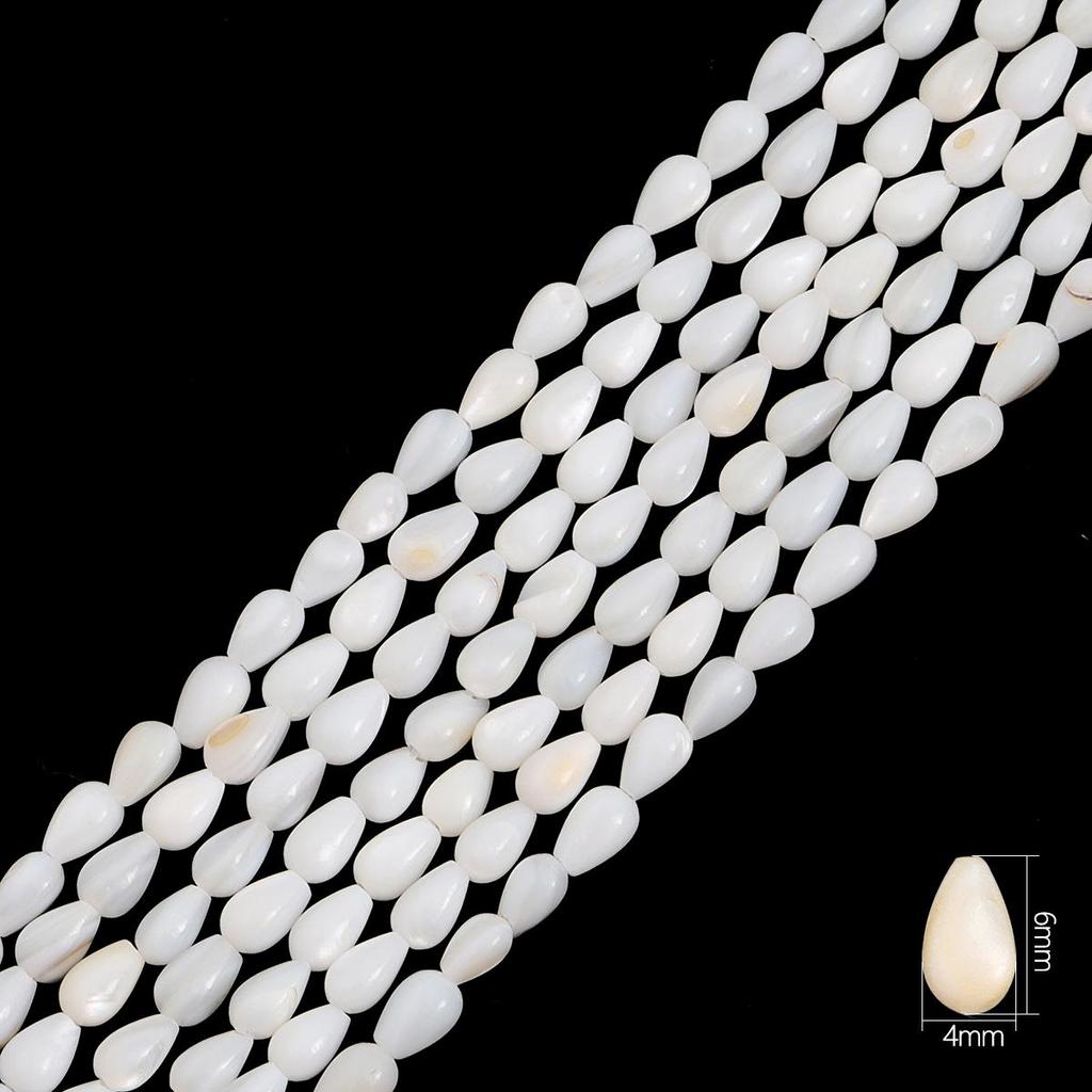 34-115 Stück Natürliche Süßwasser-Schalentiere Perlen Tropfen Ellipse Runde Perlen für DIY Halskette Armband Ohrringe Schmuckherstellung