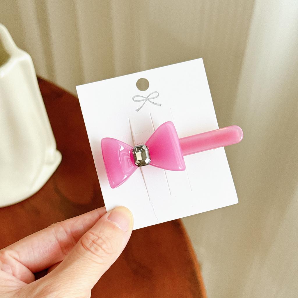 Bow Acetate Graceful Hair Accessories Collection Featuring Various Colorful Hair Ties And Clips