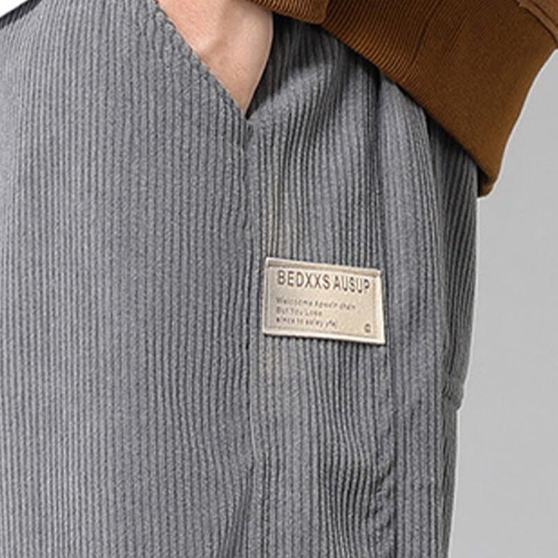 Mark Fairwhale Men's Corduroy Straight-Leg Casual Trousers