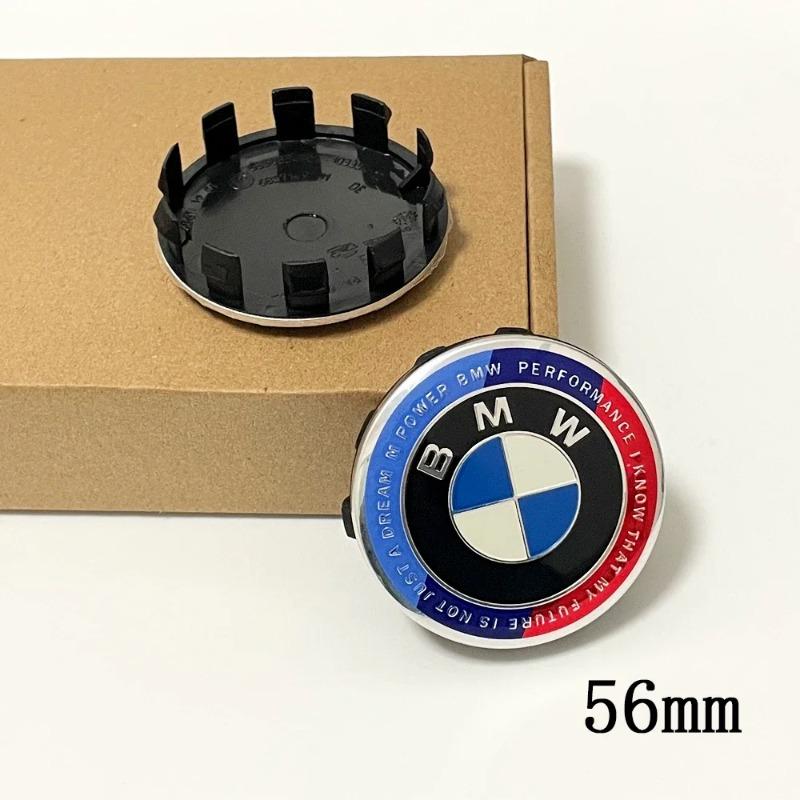4 peças 68MM Azul Branco 56MM Calotas Centrais de Roda de Carro Tampa de Roda Para BMW E36 E39 E46 E60 E90 E90 F10 F30 G20 G21 G30 G11 F15 X5
