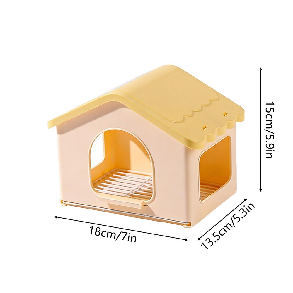 

Bird Bed For Cage Retractable Small 3-sided Opening Pet Furniture With Pad Parakeet Nesting Box For Winter Indoor Aviary