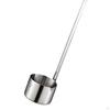 Professional Serving Ladle with Hook,Flat Bottom Spoon for Soup Kitchen Sauce Oil