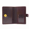 Retro Men Leather Buckle Multifunction Passport Holder Passport Bag Small Wallet Coin Pocket