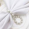 Set of 60 Tissue Holders Bead Christmas Tissue Buckles Christmas Bead Serviettes Rings Suitable for Tissue Decors